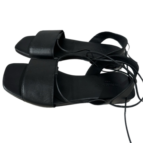 New BANANA REPUBLIC Genuine Leather Lace Up Flat Sandals Sz 6 Summer Shoe - Picture 4 of 11